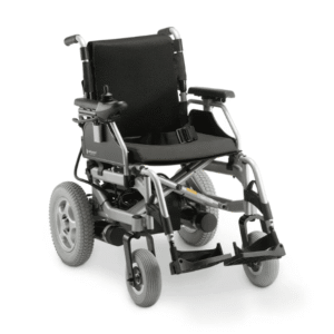 Cadeira de Rodas Motorizada em Alumínio Dobrável até 120 Kg Assento de 45 cm D1000 Dellamed