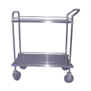 Mesa Auxiliar em Aço Inox c Grades de Proteção